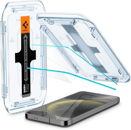 Захисне скло Spigen для Samsung Galaxy S25/S24 - EZ Fit GLAS.tR (2 шт), Clear (AGL07440)