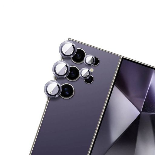 Захисне скло Monblan для камери Samsung S24 Ultra Metal Ring Series (Purple)