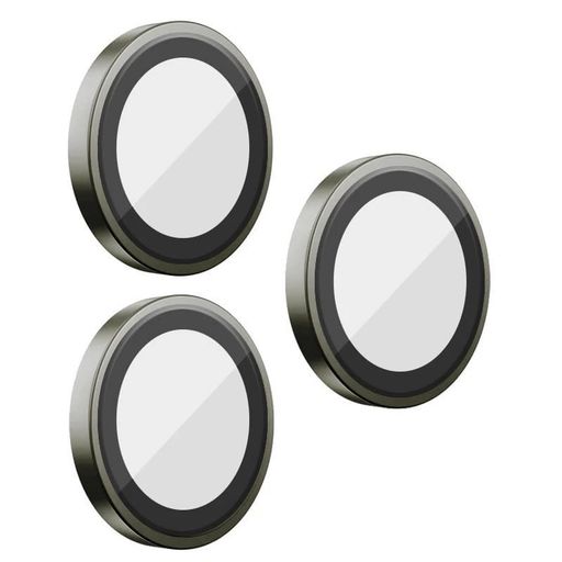 Захисне скло BlueO Metal на камеру для Apple iPhone 16 Pro / 16 Pro Max / 15 Pro / 15 Pro Max (Сірий / Natural Titanium)