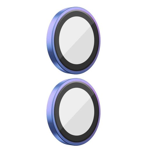 Защитное стекло BlueO Metal на камеру для Apple iPhone 16 (6.1") / 16 Plus (6.7") (Сиреневый / Colorful)