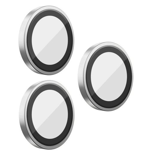 Захисне скло BlueO Metal на камеру для Apple iPhone 16 Pro / 16 Pro Max / 15 Pro / 15 Pro Max (Срібний / Silver)