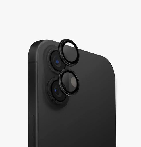 Линза на камеру +NEU Chatel Metal Frame Lens Protector Glass for iPhone 16 /16 Plus Black