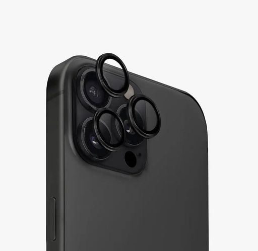 Линза на камеру +NEU Chatel Metal Frame Lens Protector Glass for iPhone 16 Pro/16 Pro Max Black