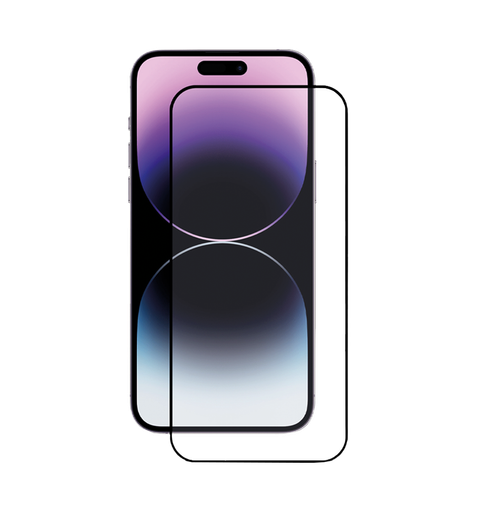 Скло +NEU Chatel Corning Gorilla Glass with mesh for iPhone 14 Pro Front Black
