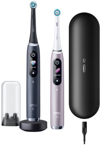 Електричні зубні щіткі BRAUN Oral-B iO Series 9 DUO (iOM9d.2J2.2AD) Рожева+Чорна