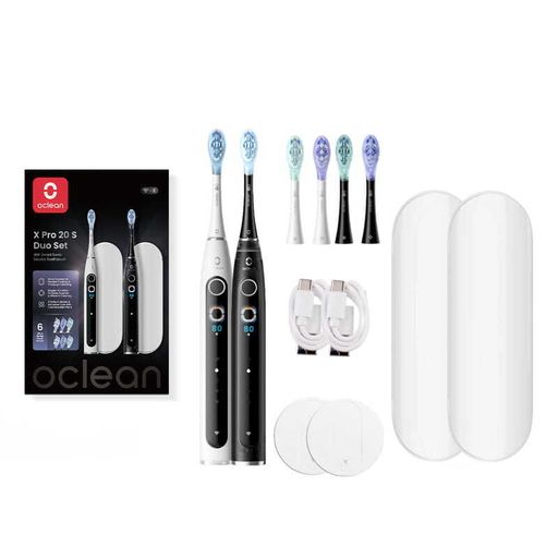 Электрическая зубная щетка Oclean X Pro 20 S Duo Set White+Black (6970810556919)