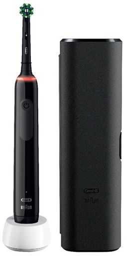 Електрична зубна щітка Oral-B Pro 3 3500 Black + Mondrian Travel Case (D505.513.3X) Europe
