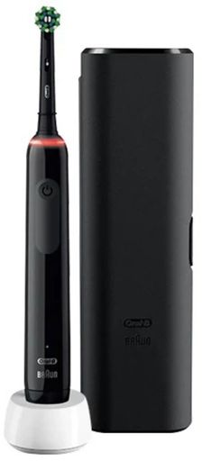 Електрична зубна щітка Oral-B Pro Series 3 3500 Black + Extra CA Black Brush Head + TC (D505.523.3X / 8006540759912) Europe
