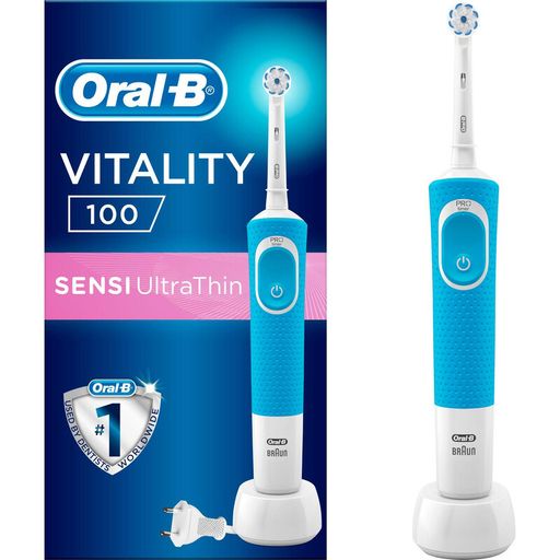 Электрическая зубная щетка Oral-B Vitality 100 Sensi UltraThin Blue D100.413.1