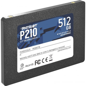Накопитель SSD 2.5" 512GB Patriot (P210S512G25) - фото 2