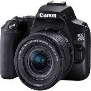 Цифрова фотокамера дзеркальна Canon EOS 250D kit 18-55 IS STM Black - фото 1