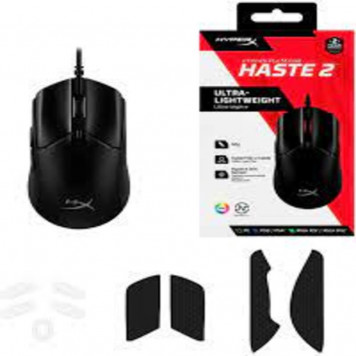 Ігрова миша HyperX Pulsefire Haste 2 USB, Black - фото 1