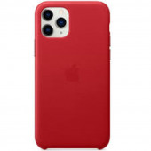 Шкіряний чехол  Leather Case iPhone 11 Pro Max Red