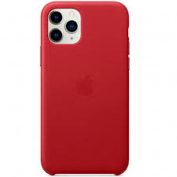Кожаный чехол  Leather Case iPhone 11 Pro Max Red - фото 1