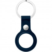 AirTag Leather Key Ring, Stormblue