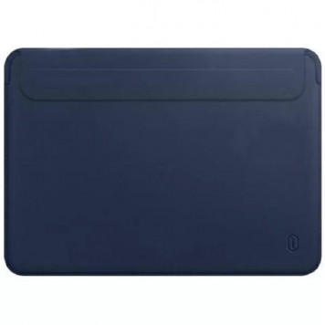Папка конверт Wiwu Skin Pro 2 Leather MacBook 16.2 Navy Blue - фото 1