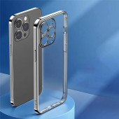 Чехол iPhone 14 Pro Max Rock Electroplating Matte Full Camera /black + стекло в подарок!