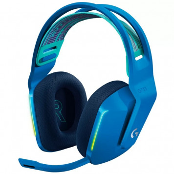 Навушники Logitech Lightspeed Wireless RGB Gaming Headset G733 Blue - фото 1