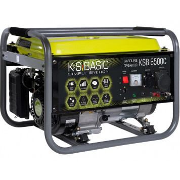 Бензиновый генератор K&S BASIC KSB 6500C - фото 2
