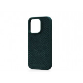 Чехол Njord Salmon Leather MagSafe Case Dark Green for iPhone 15 Pro (NA53SL02)