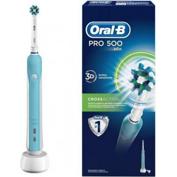 Электрическая зубная щетка Oral-B Pro 500 Cross Action - фото 1