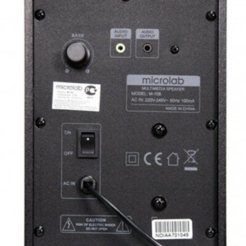 Акустична система 2.1 Microlab M-108 Black - фото 2
