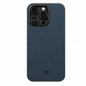 Чехол Pitaka MagEZ Case 3 Twill 1500D Black/Blue for iPhone 14 Pro Max - KI1408PM