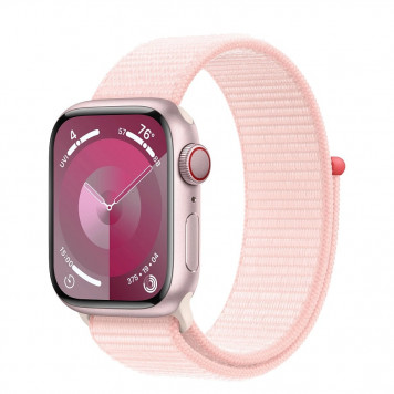 Apple Watch Series 9 GPS + Cellular 41mm Pink Alu. Case w. Light Pink S. Loop (MRJ13) - фото 1