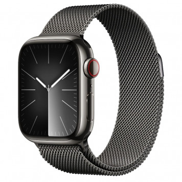 Apple Watch Series 9 GPS + Cellular 45mm Graphite S. Steel Case w. Graphite Milanese Loop (MRMX3) - фото 1