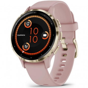 Смарт-годинник Garmin Venu 3s Soft Gold Stainless Steel Bezel with Dust Rose Case and Silicone Band (010-02785-53) (UA) - фото 1