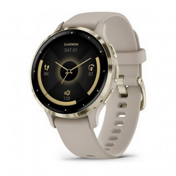 Смарт-часы Garmin Venu 3s Soft Gold Stainless Steel Bezel with French Gray Case and Silicone Band (010-02785-52) (UA) - фото 1