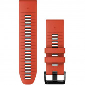 Ремешок Garmin QuickFit 26 Watch Bands Flame Red/Graphite Silicone (010-13281-04)