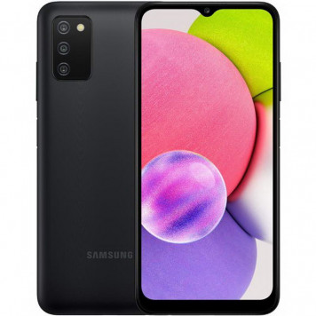 Смартфон Samsung Galaxy A03s 3/32GB Black (SM-A037FZKD) - фото 1