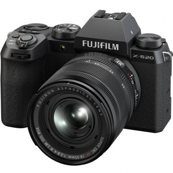 Цифр. фотокамера Fujifilm X-S20++ XF 18-55mm F2.8-4.0 Kit Black - фото 1