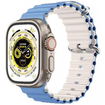Ремінець Gear4 Apple Watch 38/40/41MM Mist Blue/White - фото 1