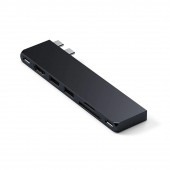 Мультипортовый адаптер Satechi Aluminum USB-C Pro Hub Slim Adapter Midnight (ST-HUCPHSD)