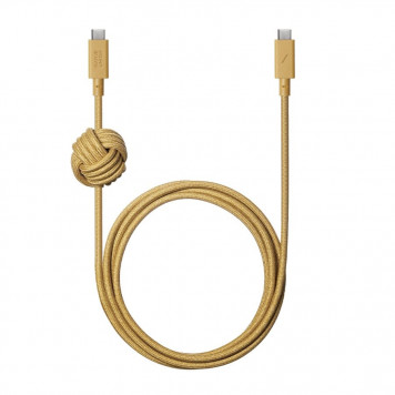 Кабель Native Union Anchor Cable USB-C to USB-C Pro 240W Kraft (3 m) (ACABLE-C-KFT-NP) - фото 1
