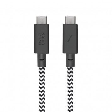 Кабель Native Union Anchor Cable USB-C to USB-C Pro 240W Zebra (3 m) (ACABLE-C-ZEB-NP) - фото 2