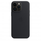 Чехол Leather Case with MagSafe iPhone 15 Pro Max Black