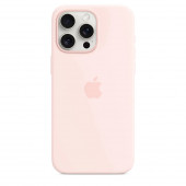 Чехол Silicone Case with MagSafe iPhone 15 Pro Max Light pink copi