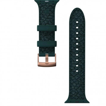 Ремінець Njord Salmon Leather Strap Dark Green for Apple Watch 45mm/44mm (SL14122) - фото 1