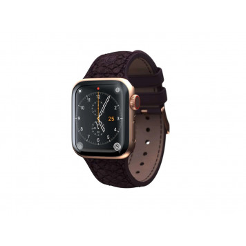 Ремінець Njord Salmon Leather Strap Rust for Apple Watch 45mm/44mm (SL14123) - фото 2