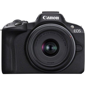 Фотокамера Canon EOS R50 kit RF-S 18-45mm, 55-210mm, black ( 5811C034 ) - фото 1