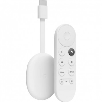 Медіаплеєр Google Chromecast HD with Google TV Snow (GA03131) - фото 1