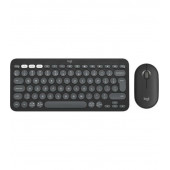 Комплект (клавіатура, миша) бездротова Logitech Pebble 2 Combo Graphite Wireless (920-012239)