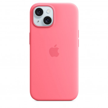 Чехол Silicone Case with MagSafe iPhone 15 Pink - фото 1