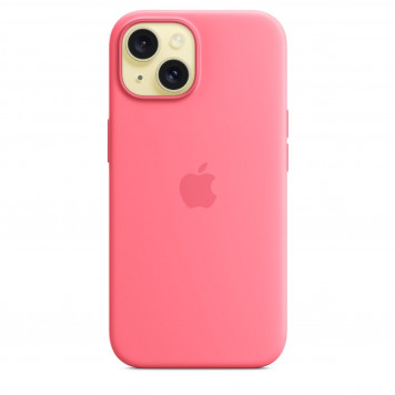 Чехол Silicone Case with MagSafe iPhone 15 Pink - фото 2