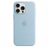 Чохол Silicone Case with MagSafe iPhone 15 Pro Max Light Blue