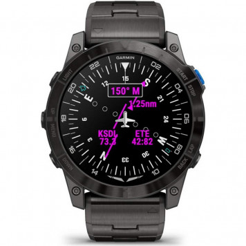 Смарт-часы Garmin D2 Mach 1 Pro with Vented Titanium Bracelet (010-02804-80/81) - фото 4