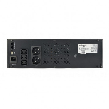 ИБП EnerGenie UPS-RACK-2000 2000VA, Line Int., AVR, 3xIEC+2xSchuko, USB, LCD, RJ11 - фото 3
